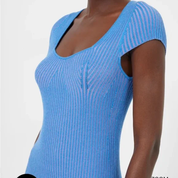 NWT French Connection Blue Dress - Picture 2 of 5